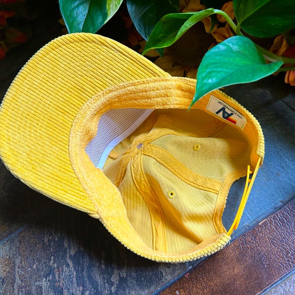 Aviator Nation Aspen Cap in Gold/Yellow Corduroy - Picture 8 of 8
